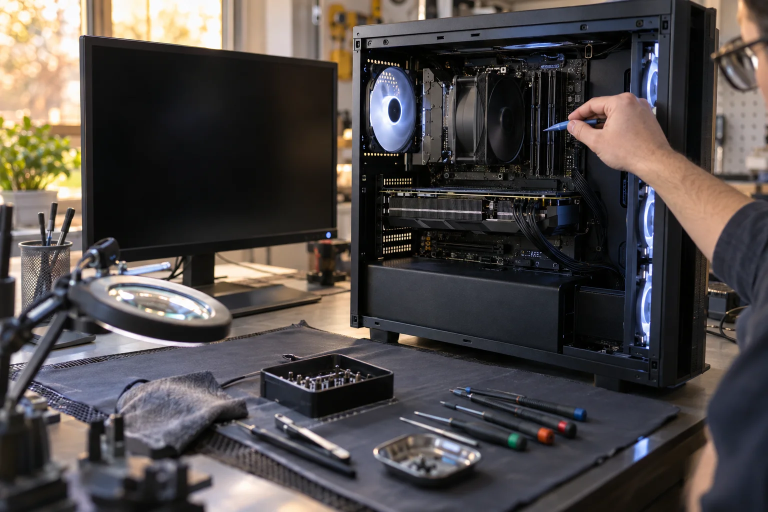 PC Turns On but No Display: What It Can Be, and What It Costs to Fix